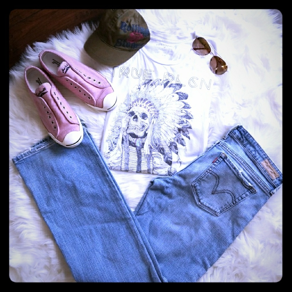 💓TrueReligion Indian Skull💓